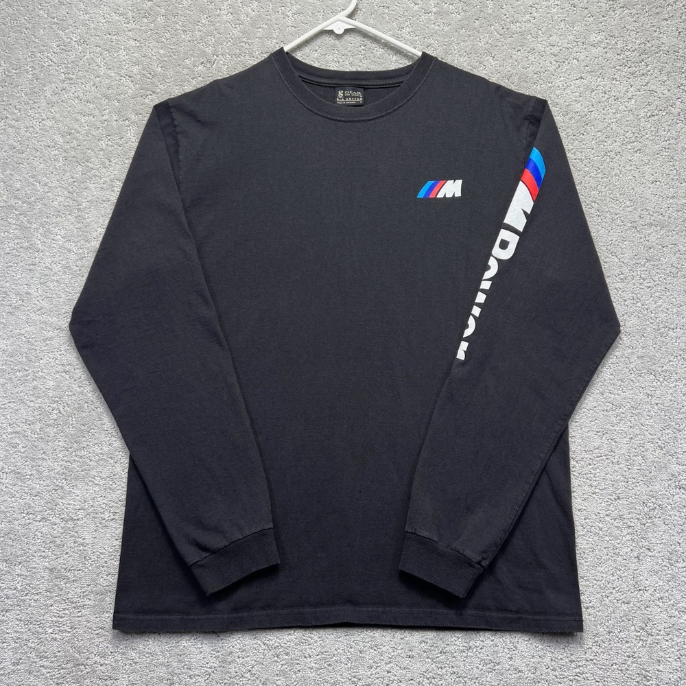 VINTAGE Y2K BMW M Power Longsleeve T-Shirt Mens Large Black Gear for Sports Car